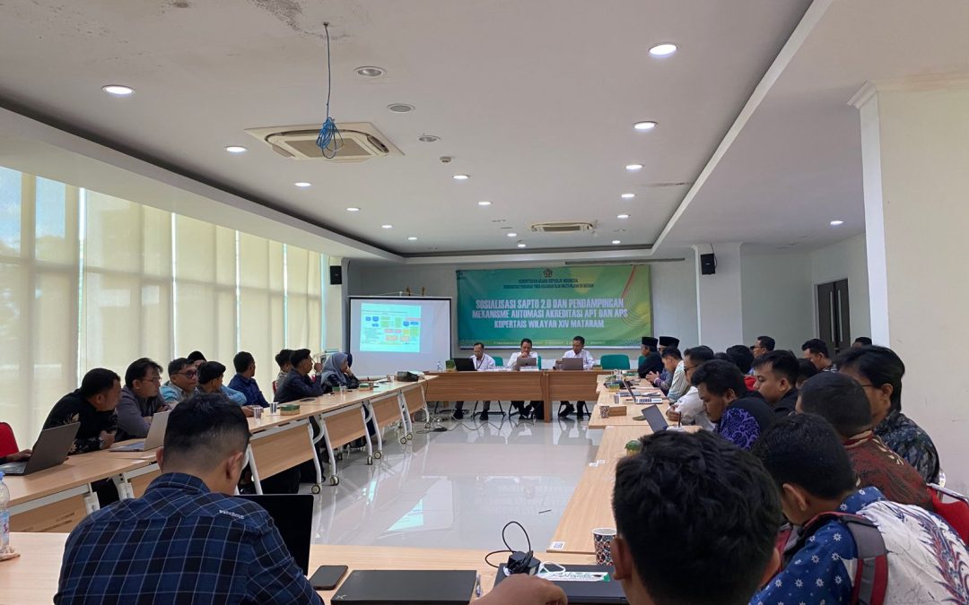 STAI NW Samawa Ikuti Workshop Sosialisasi SAPTO 2.0 dan Pendampingan Automasi Akreditasi PTKIS se-Kopertais Wilayah XIV Mataram