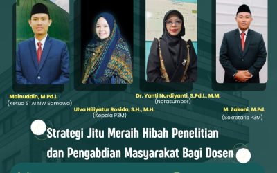 P3M STAI NW Samawa Gelar Workshop Strategi Meraih Hibah Penelitian dan PkM Bagi Dosen